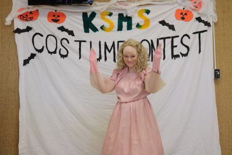 Julie Cunningham won first place in the individual costume contest