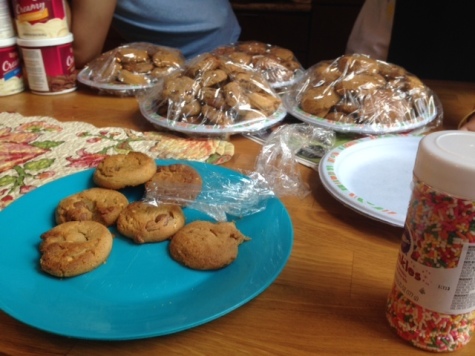 SMS Care Club baked and wrapped dozens of oatmeal raisin and peanut butter cookies for Ronald McDonald House.