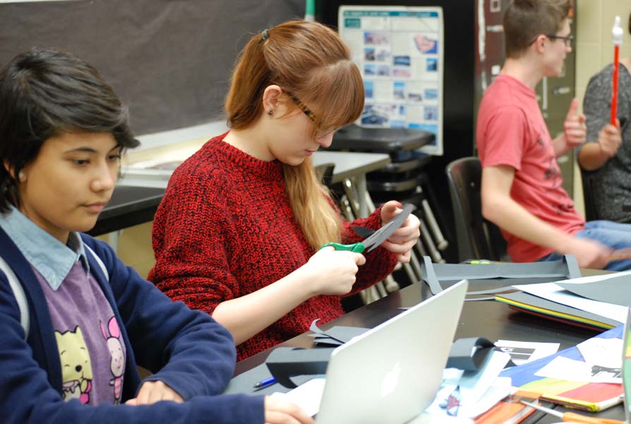 Arts and crafts, Ms. Hasan's seventh hour works on many different art projects and plays different games for arabic. All the kids in this arabic class seemed to have lots of fun playing all the different games and working on their projects.