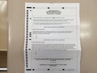 Example bond issue ballot.