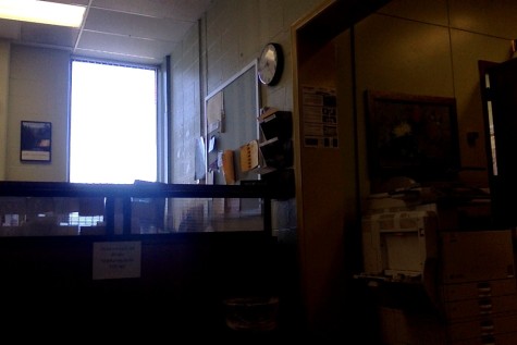 The Counselor's office, on the bottom floor of the school