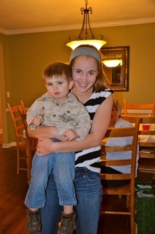 Faith Danaher with her little cousin.