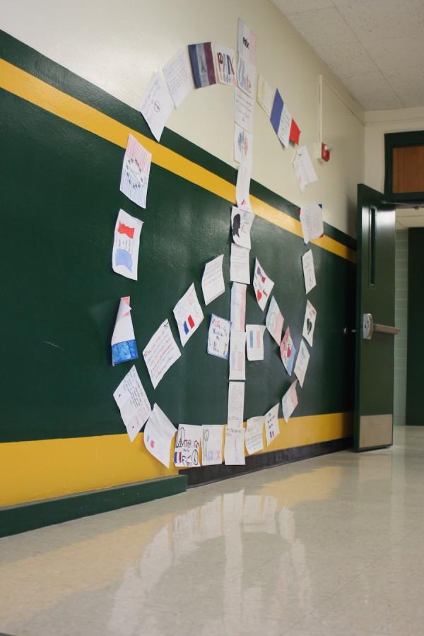 French Class Hangs Support for Paris