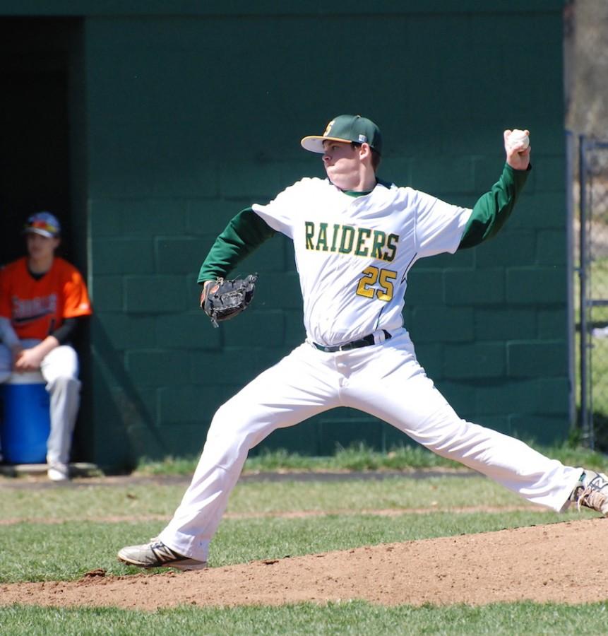 After pitching a winning game, senior Matt Cashmans superstition is to eat the same meal before the next game to ensure a win.