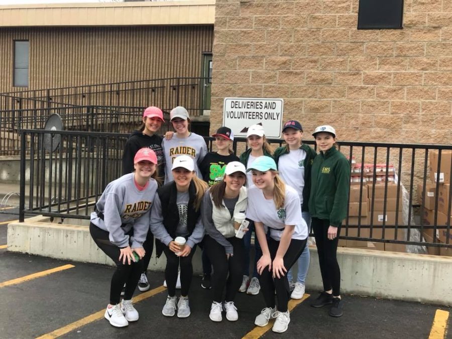 Morgane Dodin helped feed the homeless with the Shawnee Mission South cheerleaders. Dodin didn’t have homeless shelters in France. It was a new experience for her that she really enjoyed. 