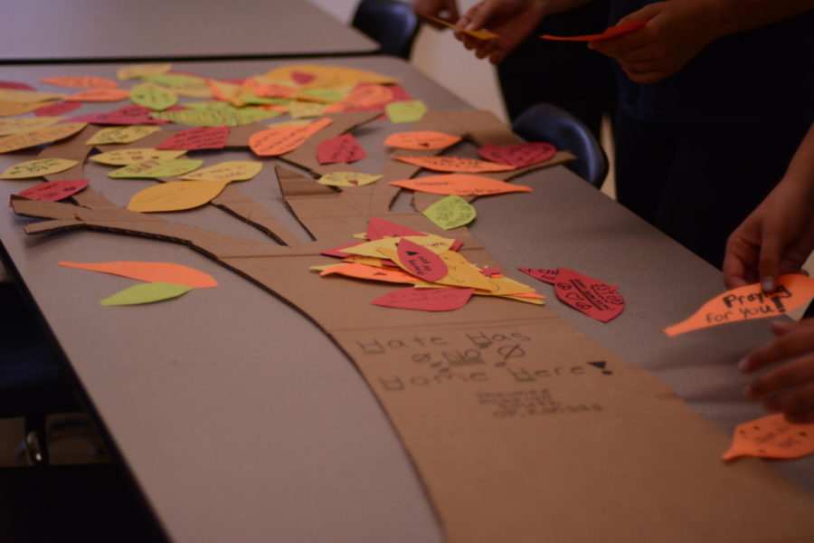 In response to the tragedy at the Tree of Life Synagogue in Pittsburg, Souths Jewish Student Union put together their own tree of encouragement to send to those affected. 