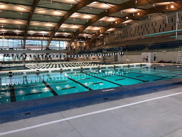 New aquatic center opens. First meets have already been held at new facility. 