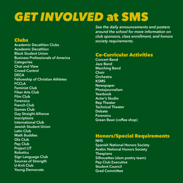 Get Involved at SMS
