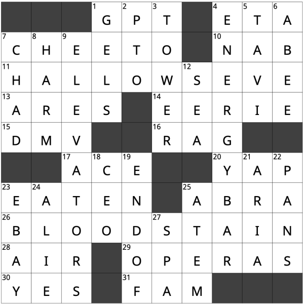 November Crossword Key