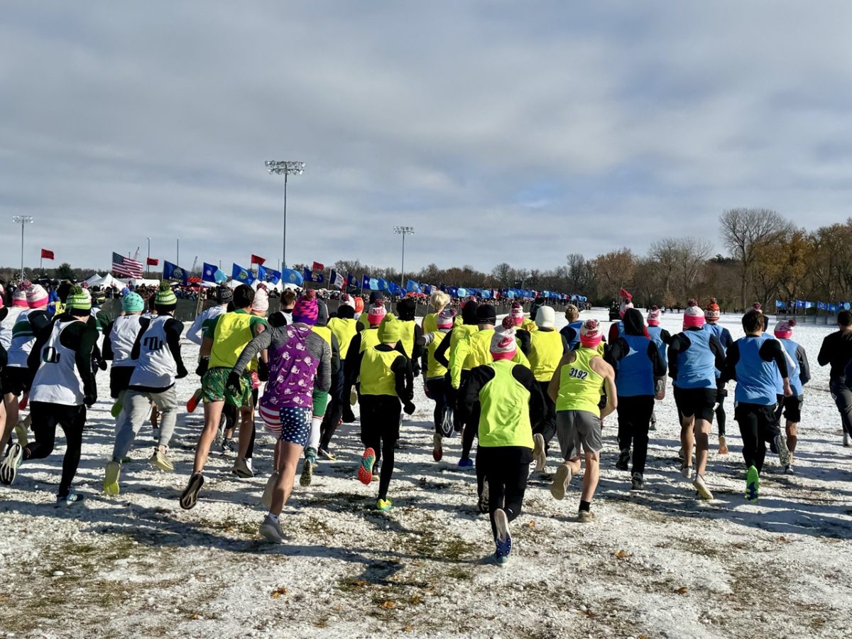 Raider Runners start the race at the NXR meet in South Dakota on Nov. 9.